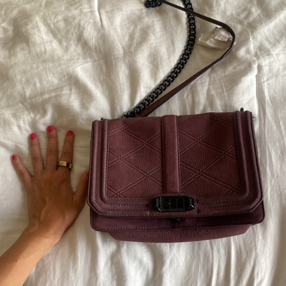 Rebecca Minkoff Suede Love Handbag - Picture 9 of 9